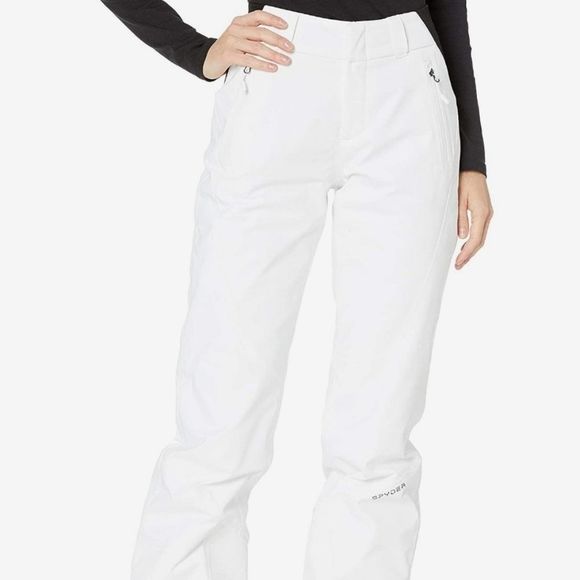SPYDER White Winner Snow Ski Cold Weather Sports Pants Size 12 - Picture 1 of 7